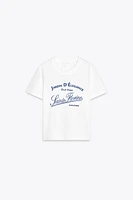 CONTRAST TEXT T-SHIRT