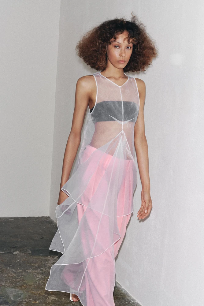 ZW COLLECTION ORGANZA VOLUME DRESS