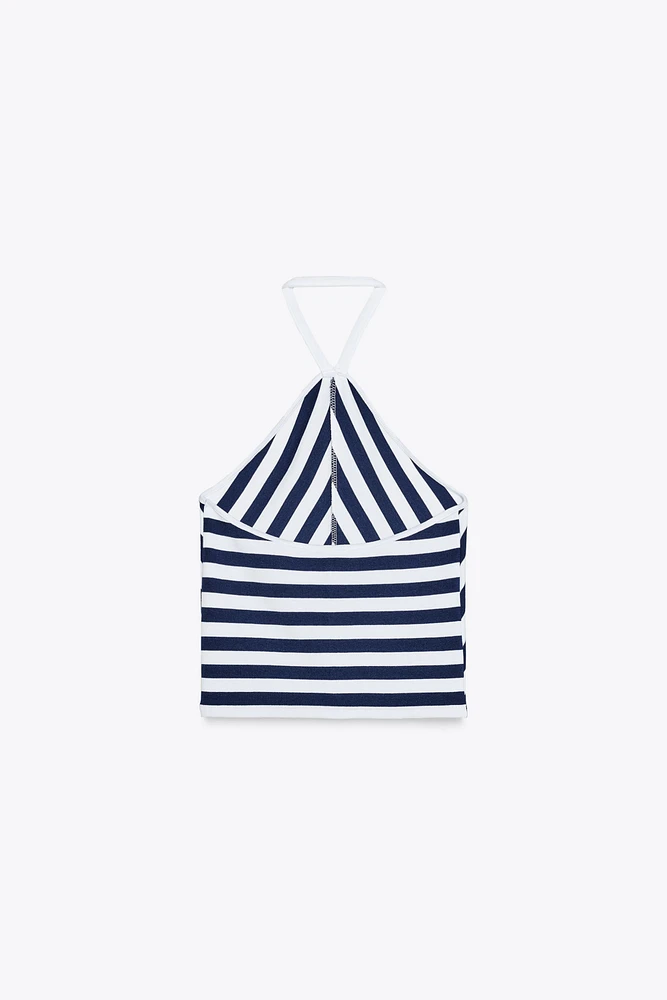 TOP HALTER RAYURES