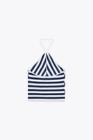 TOP HALTER RAYURES