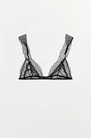 VISCOSE LACE TRIANGLE BRALETTE