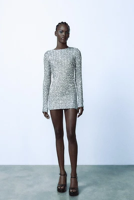 SHORT SEQUIN DRESS