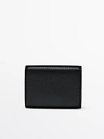 Compact nappa leather wallet