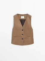 Cotton blend waistcoat - Studio