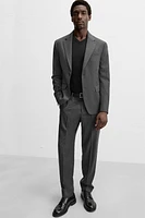 WOOL FLANNEL SUIT PANTS