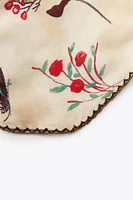 BANDANA FLEURS BRODÉES DENTELLE