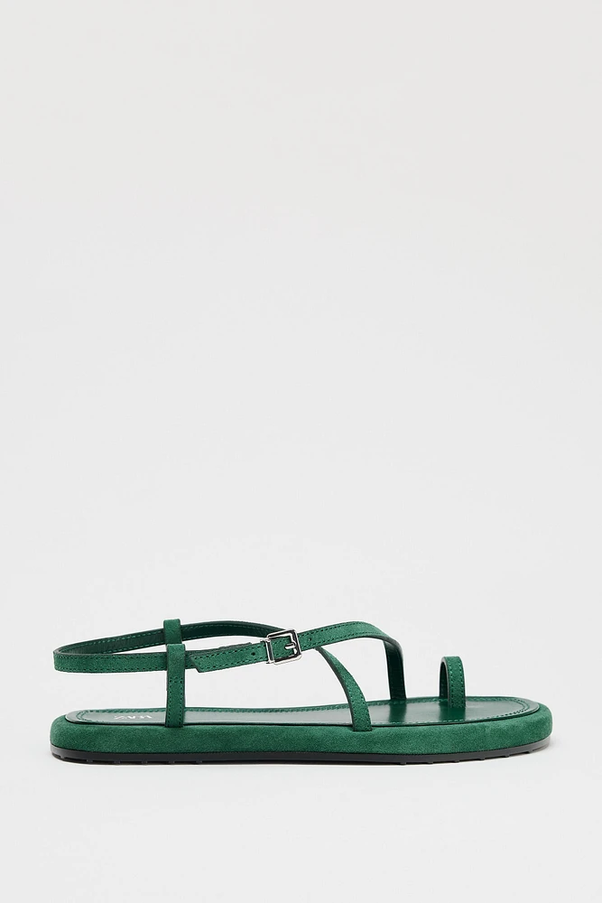 LEATHER STRAP SANDALS
