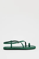 LEATHER STRAP SANDALS
