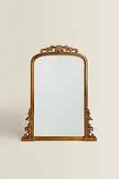 MIROIR MURAL BOIS DORÉ