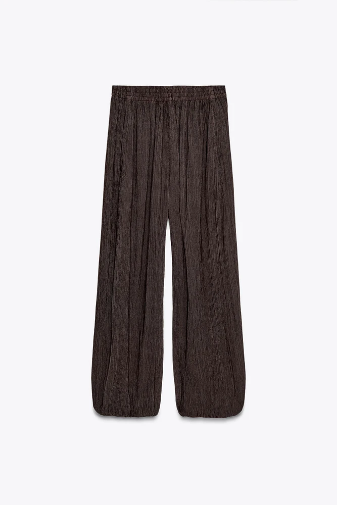 TEXTURED BALLOON PANTS