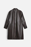 LEATHER TRENCH