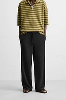 PANTALON WIDE FIT STRUCTURE INTERLOCK