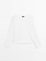 Pull en maille 100 % lin