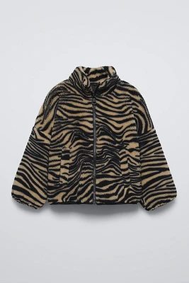 ZEBRA FLEECE JACKET