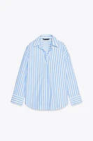 STRIPED POPLIN SHIRT