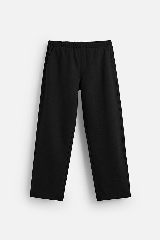 PANTALON STYLE JOGGING EN COTON ÉPAIS