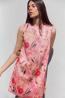 FLORAL PRINT KNIT DRESS