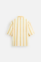 CHEMISE RAYURES VISCOSE ET LIN