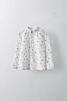 6 ANS/ CHEMISE EN POPELINE FLEURS ÉDITION LIMITÉE