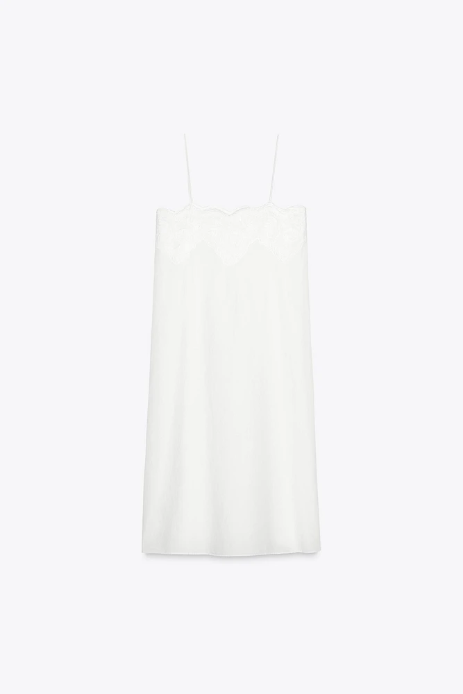 ROBE À BRETELLES BRODÉE ZW COLLECTION