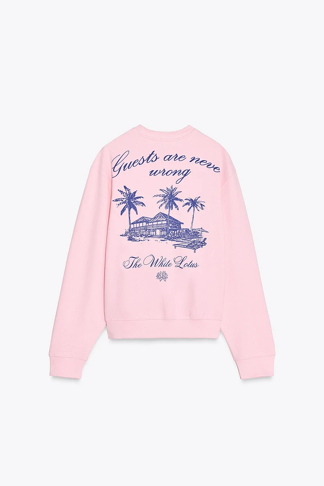 THE WHITE LOTUS FLEECE SWEATSHIRT