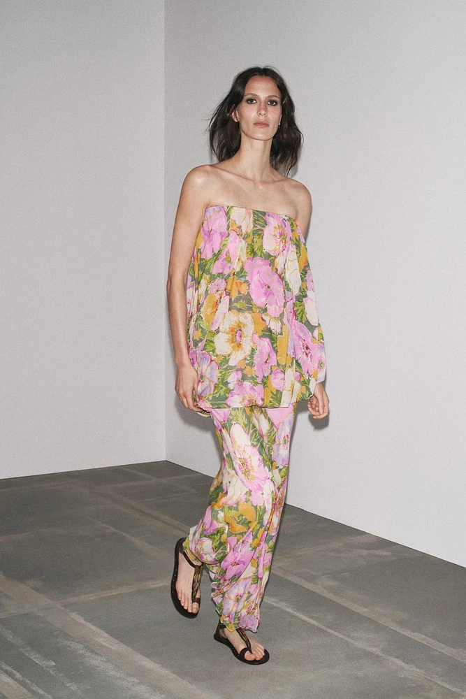 FLORAL PRINT DRESS - ZW COLLECTION LIMITED EDITION