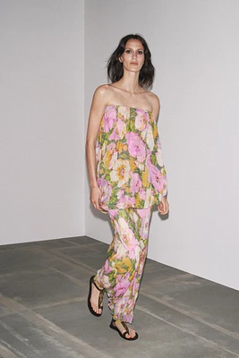 FLORAL PRINT DRESS - ZW COLLECTION LIMITED EDITION