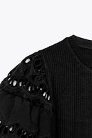 EMBROIDERED SLEEVE SHIRT