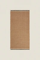 NON-SLIP STRIPED JUTE RUG