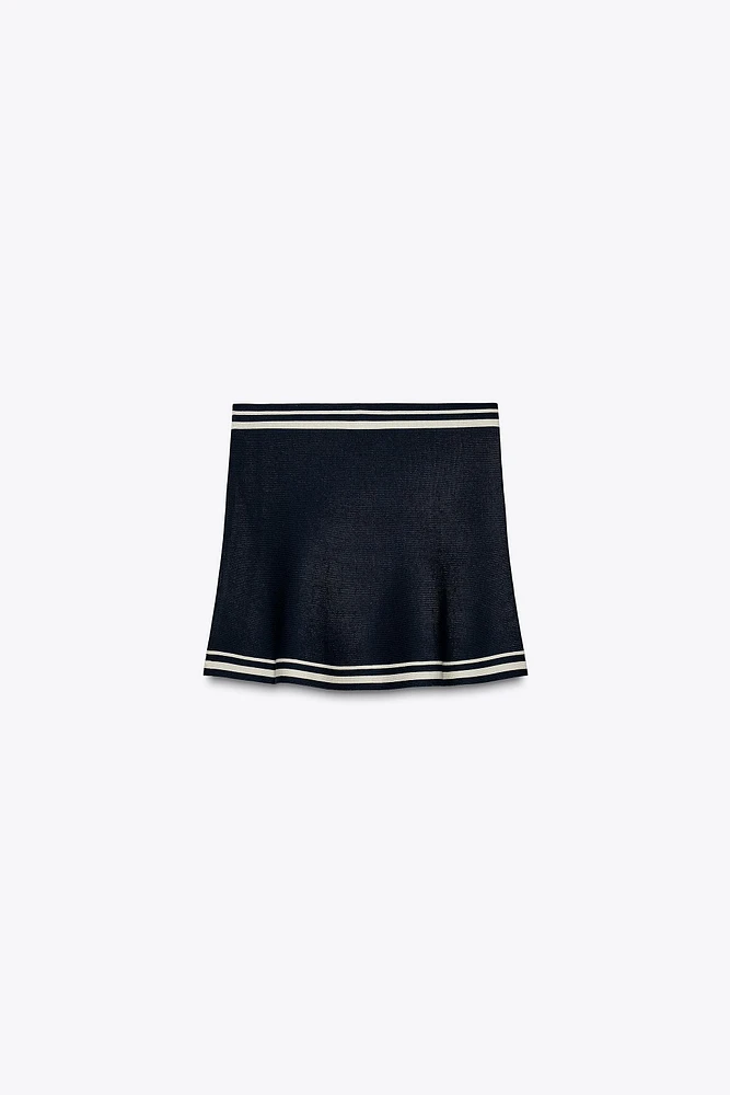 KNIT MINI SKIRT