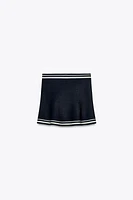 KNIT MINI SKIRT