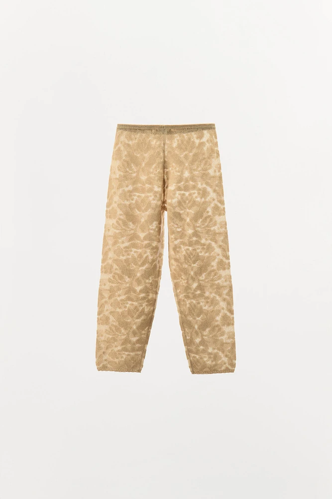 JACQUARD KNIT LEGGINGS