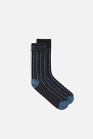 TEXTURED JACQUARD SOCKS