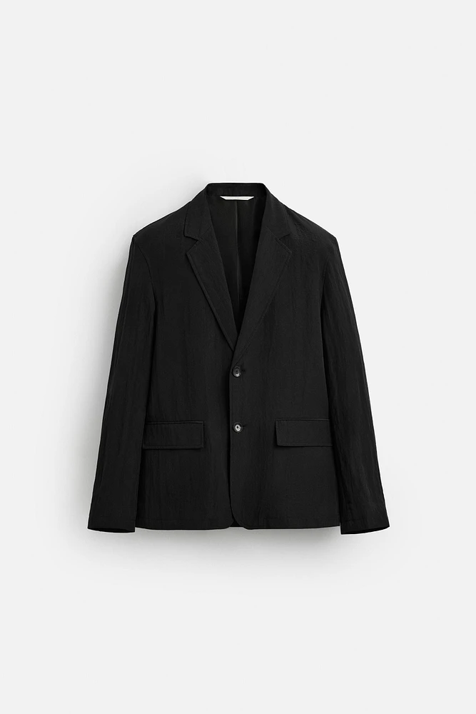 FLOWY WRINKLED EFFECT BLAZER