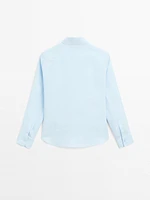 Flowing 100% linen shirt