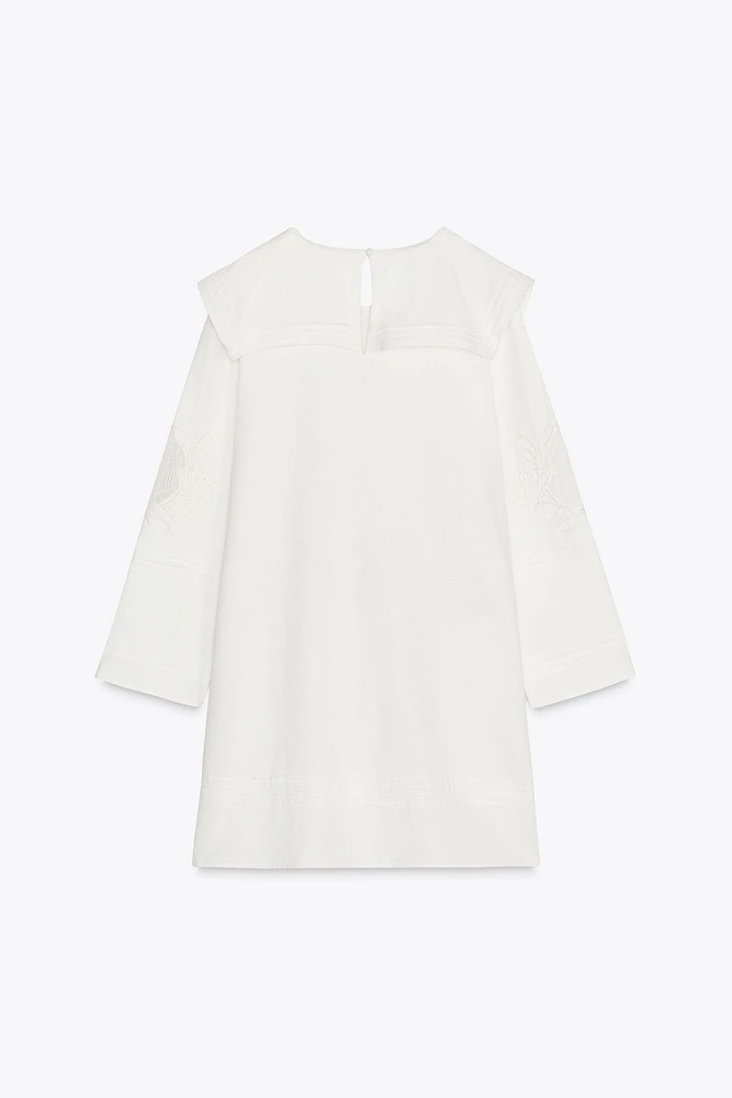 ZW COLLECTION EMBROIDERED SHORT DRESS