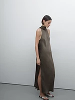 Robe à encolure américaine avec nœud - Studio