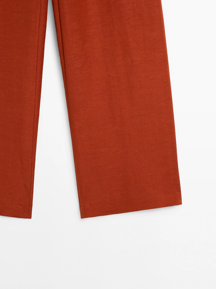 Pantalon fluide lin