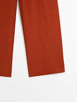 Pantalon fluide lin