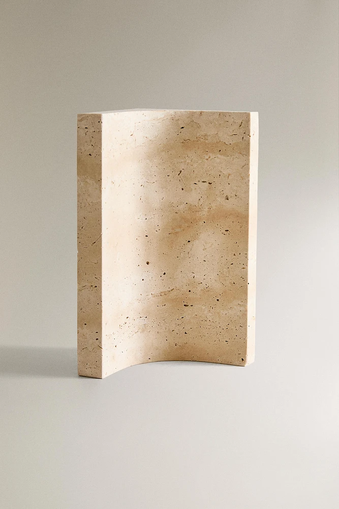 TRAVERTINE STONE BOOKEND