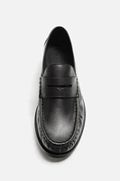 LEATHER PENNY LOAFERS