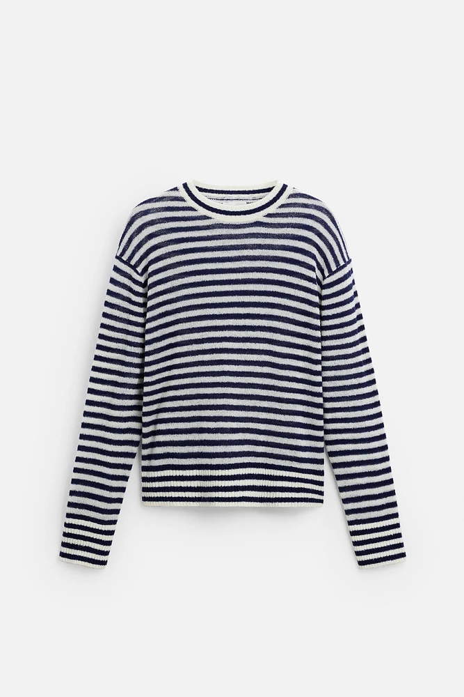 STRIPED JACQUARD SWEATER