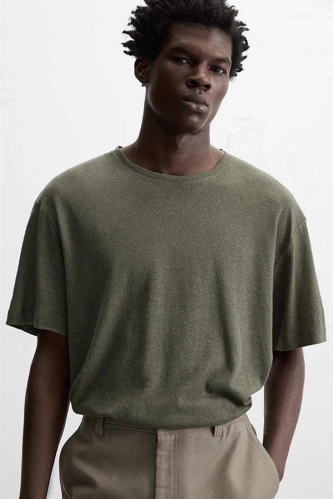 LINEN - COTTON T-SHIRT