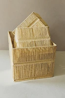 CORBEILLE PAPIER TRESSÉ
