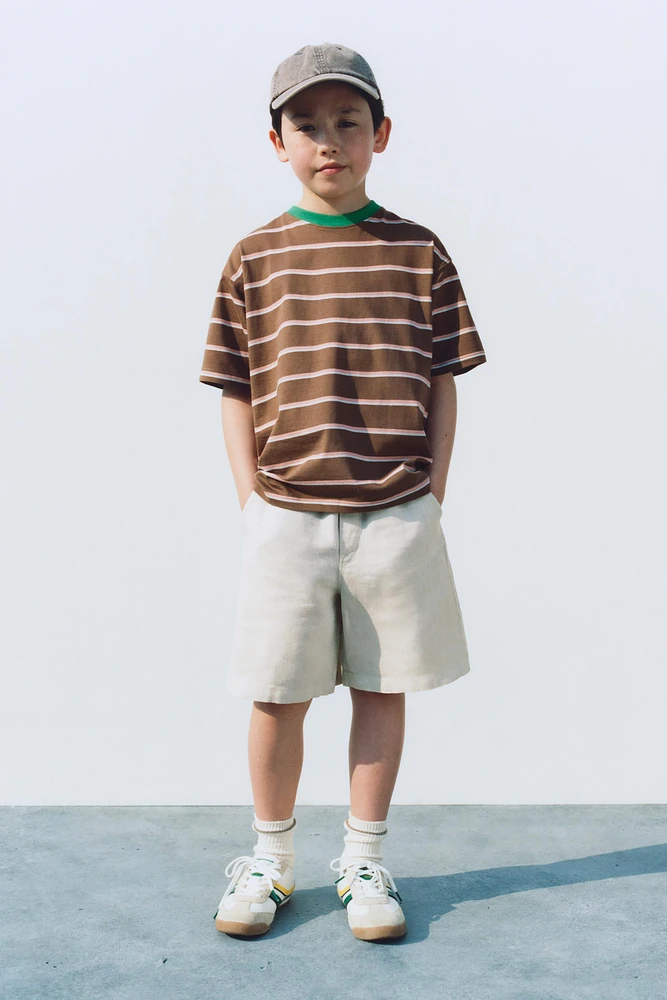 SHORT 100 % LIN