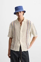 CHEMISE CROCHET RAYURES