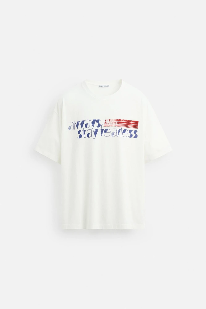 TEXT PRINT T-SHIRT