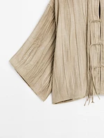 Kimono fluide avec cordons