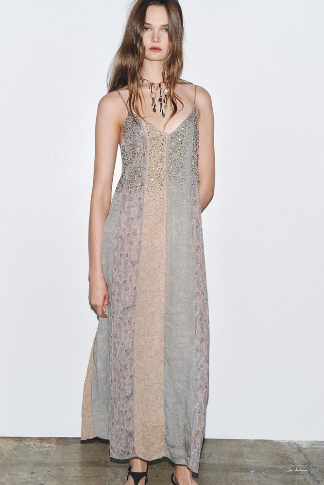 ZW COLLECTION BEADED SLIP DRESS