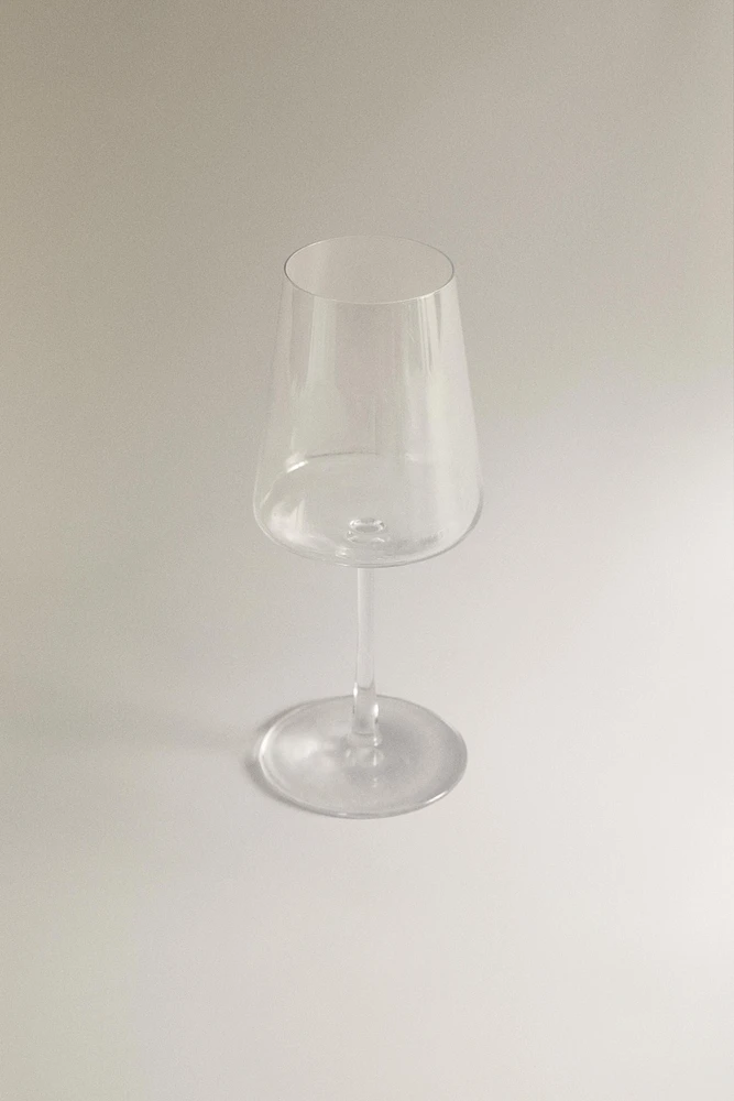 VERRE À VIN CRISTALLIN FORME CONIQUE